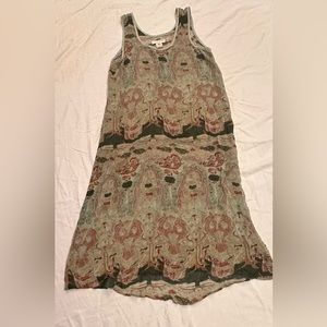 Citron Santa Monica Mesh Sheer Long Sleeveless Dress Buddha Size XL